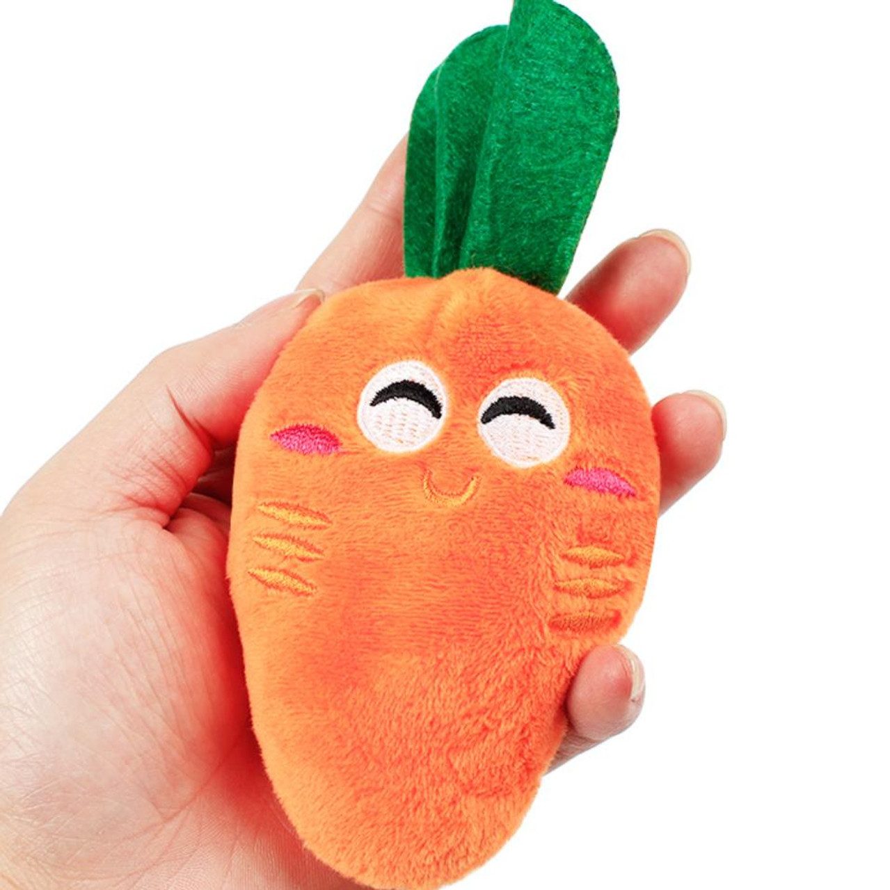 Booda Soft Bite Carrot Dog Toy Medium - 9 Long - Pack of 3