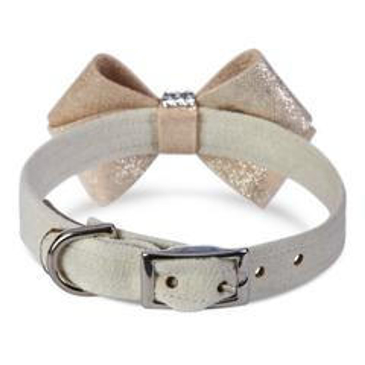  Susan Lanci Champagne Glitzerati Nouveau Bow Collar 