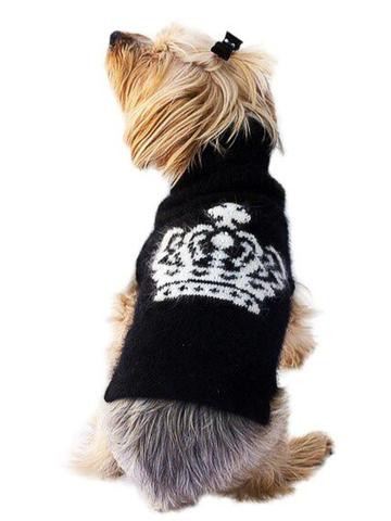 dog black turtleneck
