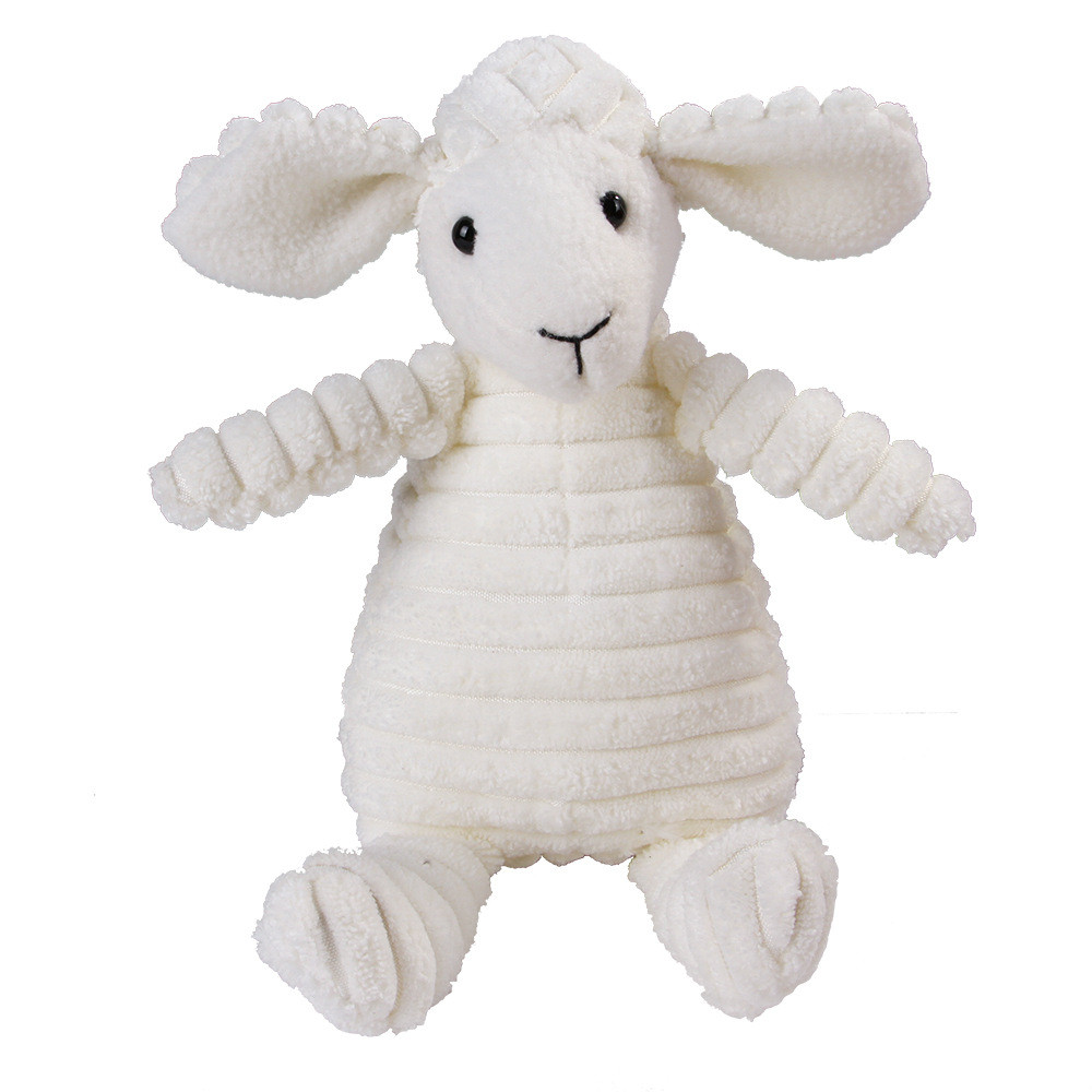 Corduroy White Lamb Toy