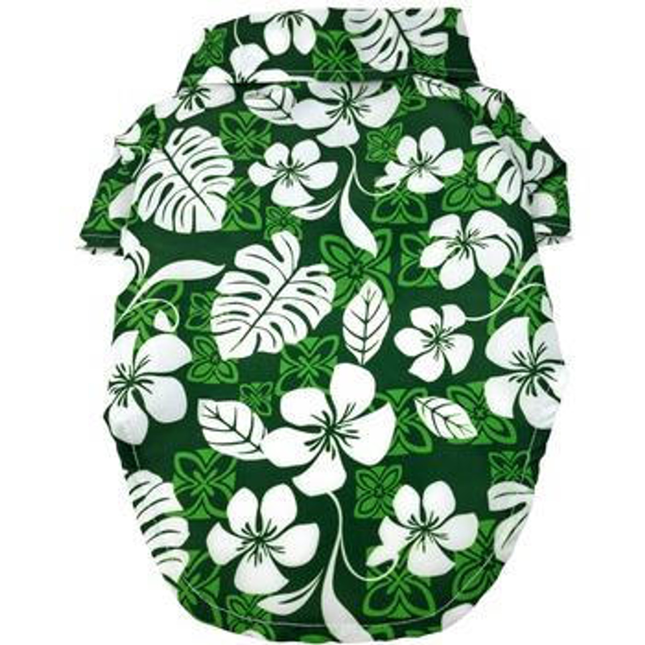 Doggie Design Hawaiian Camp Shirt - Tropical Green 