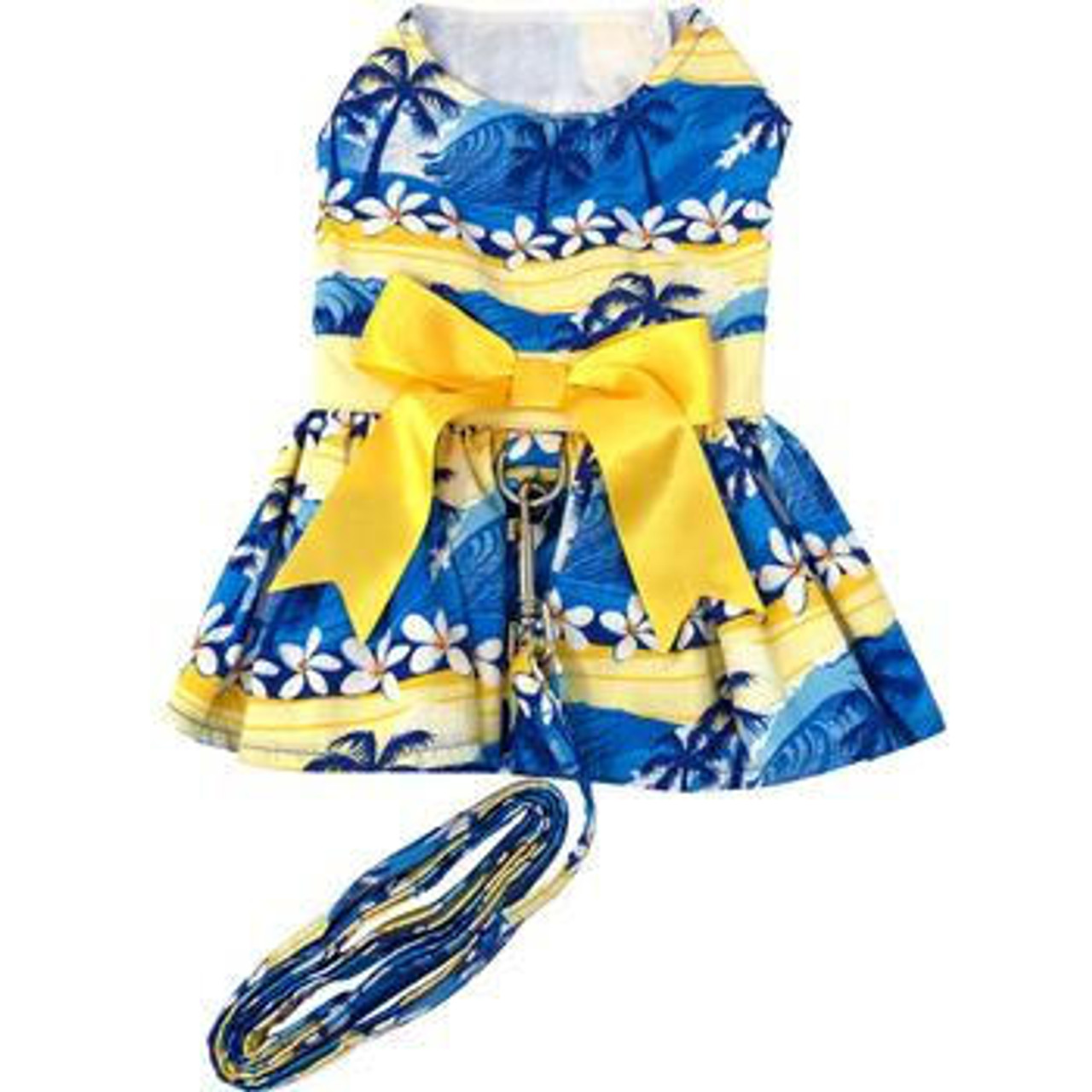 Doggie Design Catching Waves Harness Dress with Matching Leash 