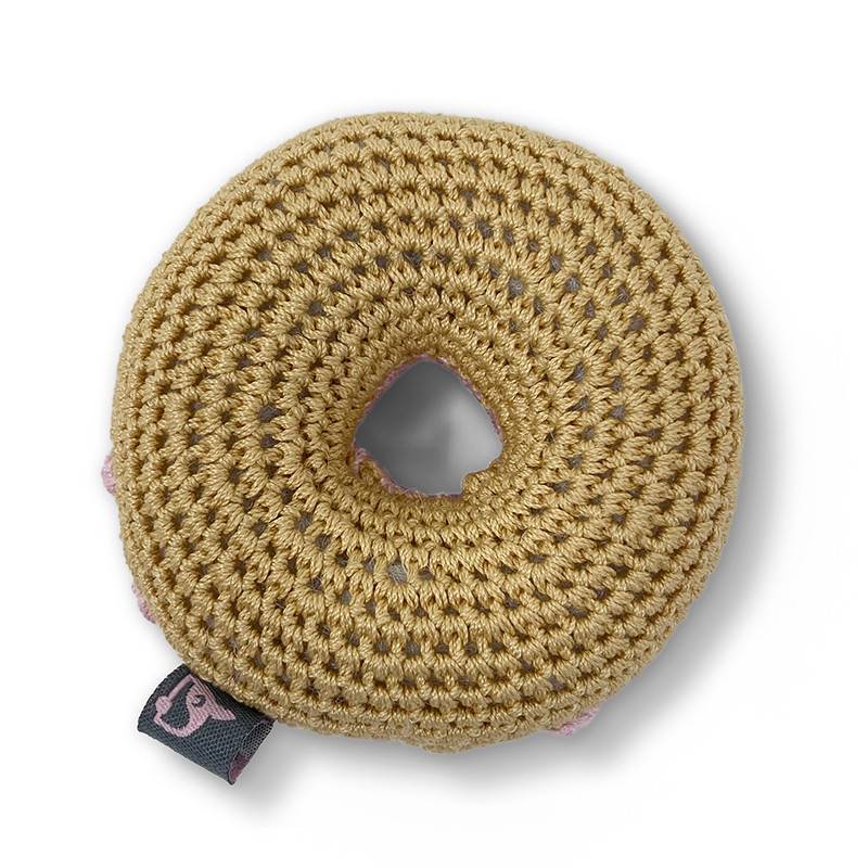 Crochet Pink Donut  Toy