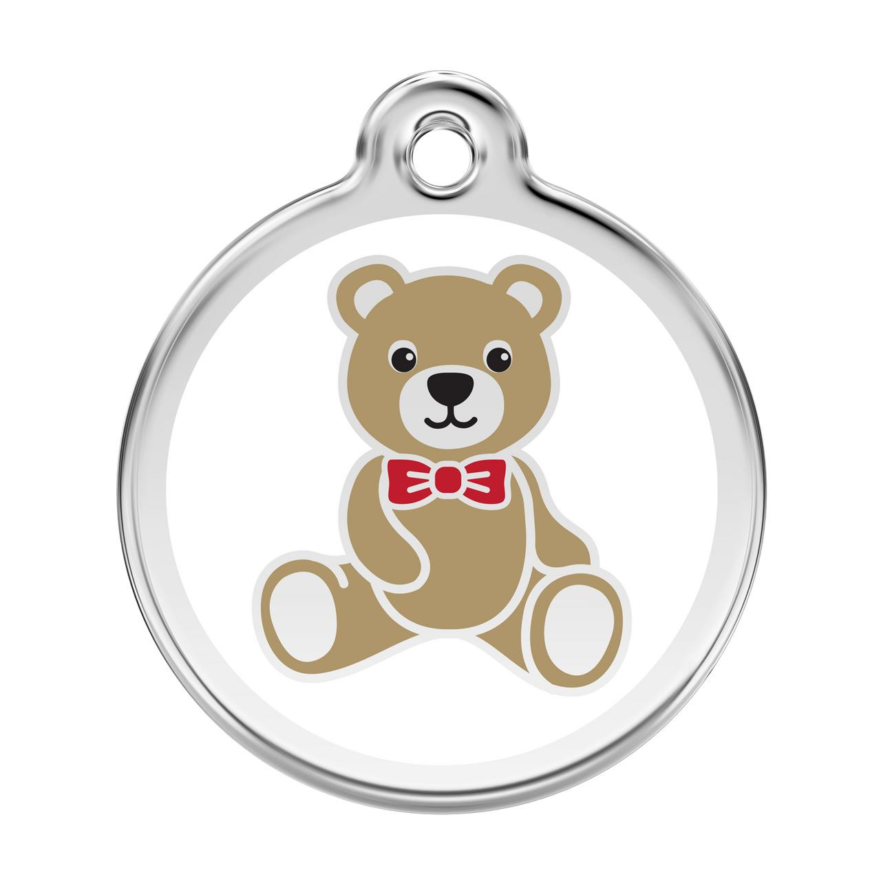 Red Dingo Teddy Bear Dog ID Tag