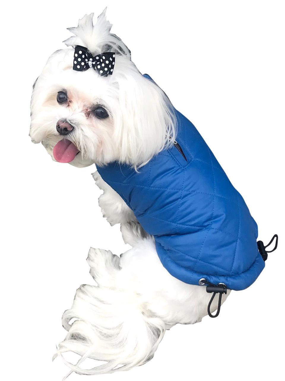 the dog squad Dog Squad Blue Coco Puffer Diamond Quilted Coat 