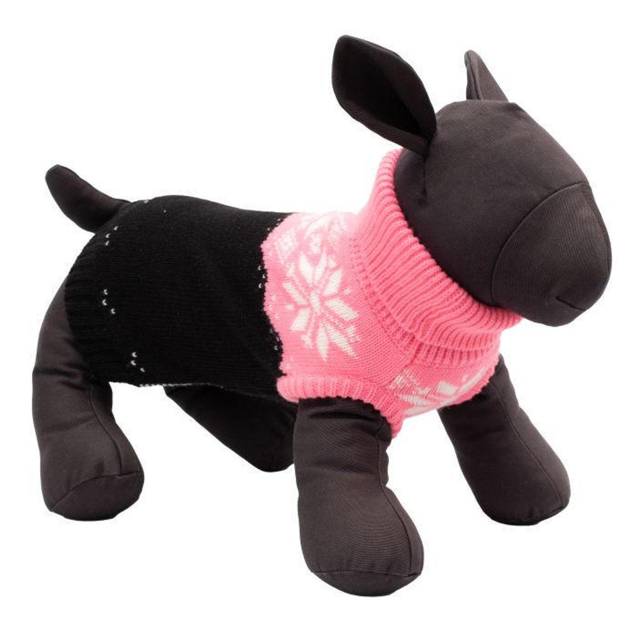 The Worthy Dog Pink Snowtrails Sweater 