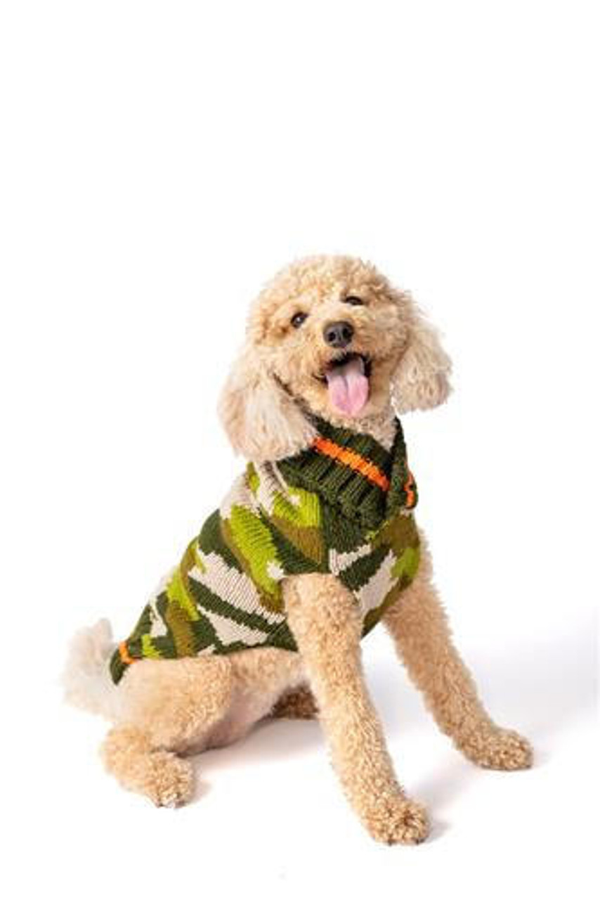 Chilly Dog Camo Wool Sweater 