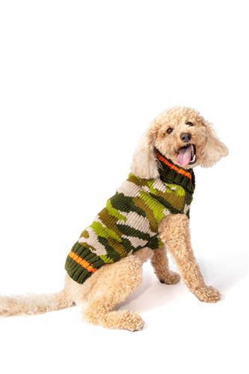 Chilly Dog Camo Wool Sweater 