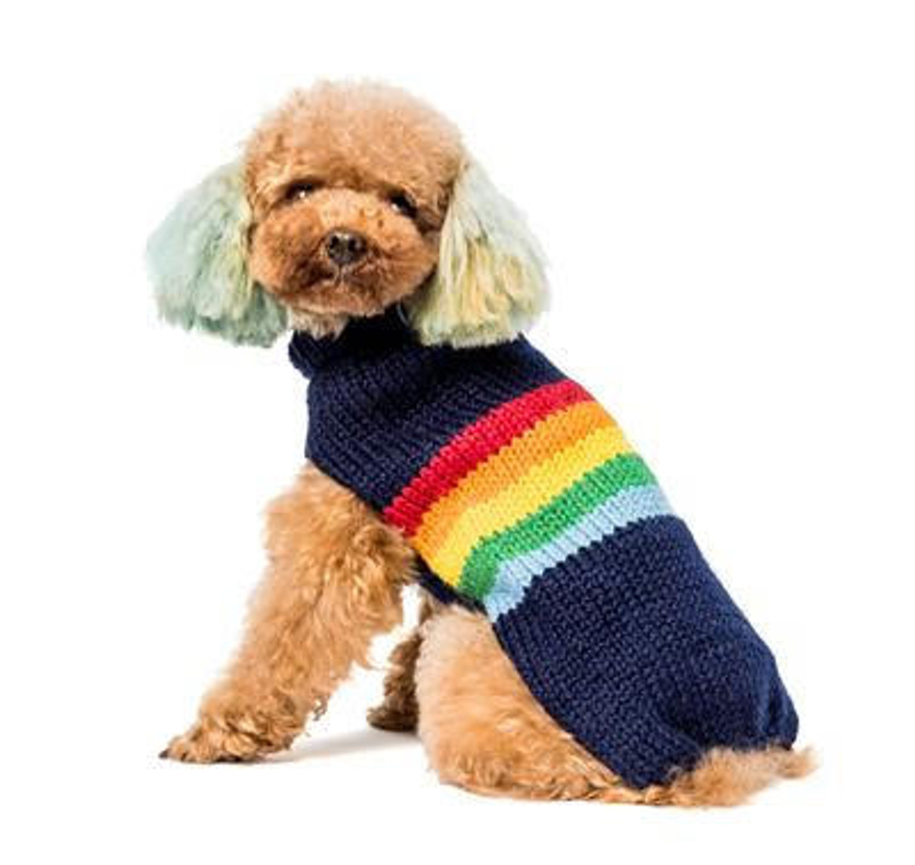 Chilly Dog Good Vibes Rainbow Alpaca Wool Sweater 