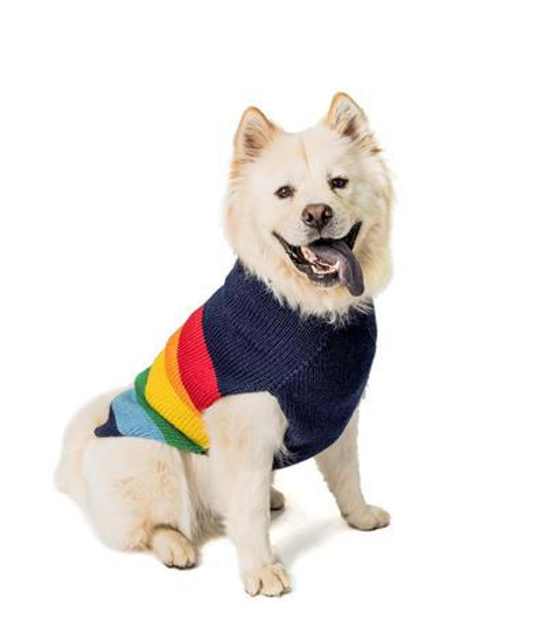 Chilly Dog Good Vibes Rainbow Alpaca Wool Sweater 