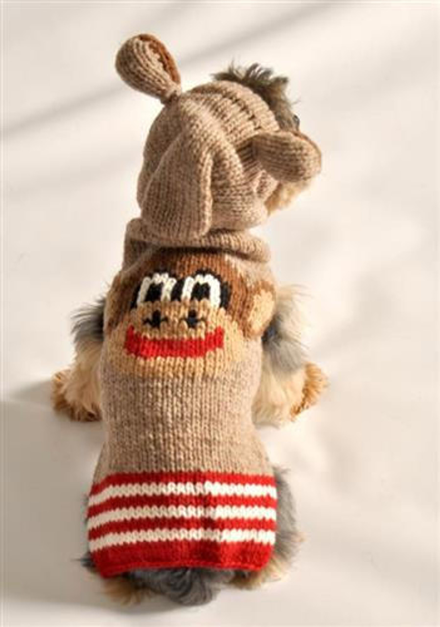 Chilly Dog Monkey Hoodie Wool Sweater 