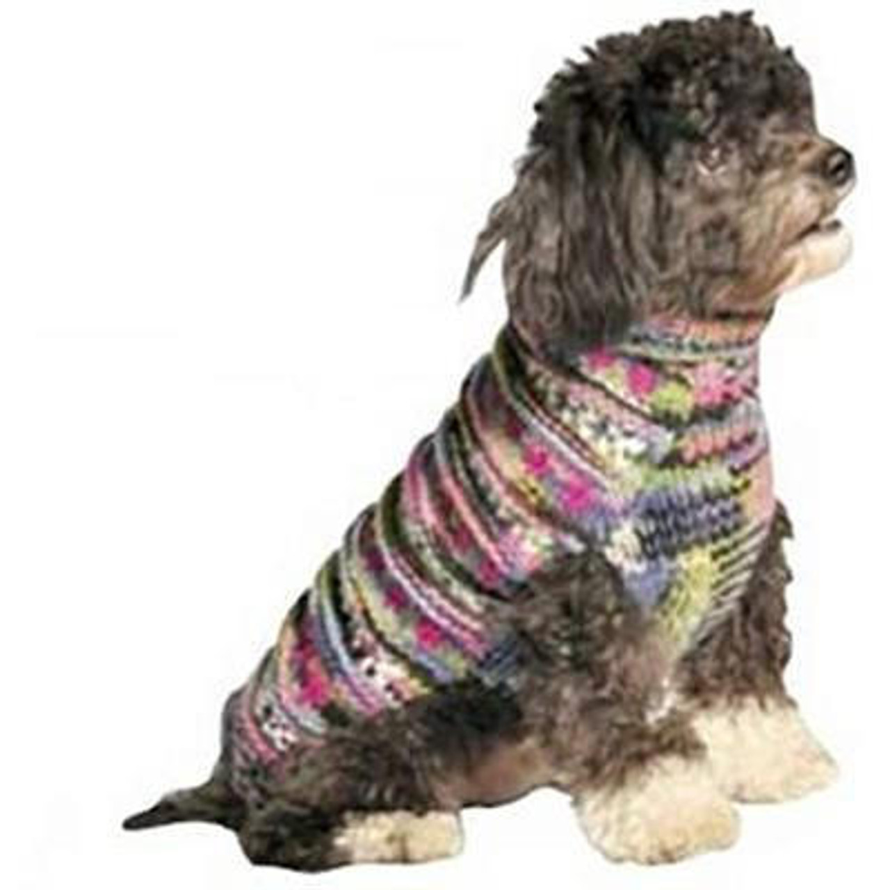 Chilly Dog Purple Woodstock Cable Knit Wool Sweater-FINAL SALE 