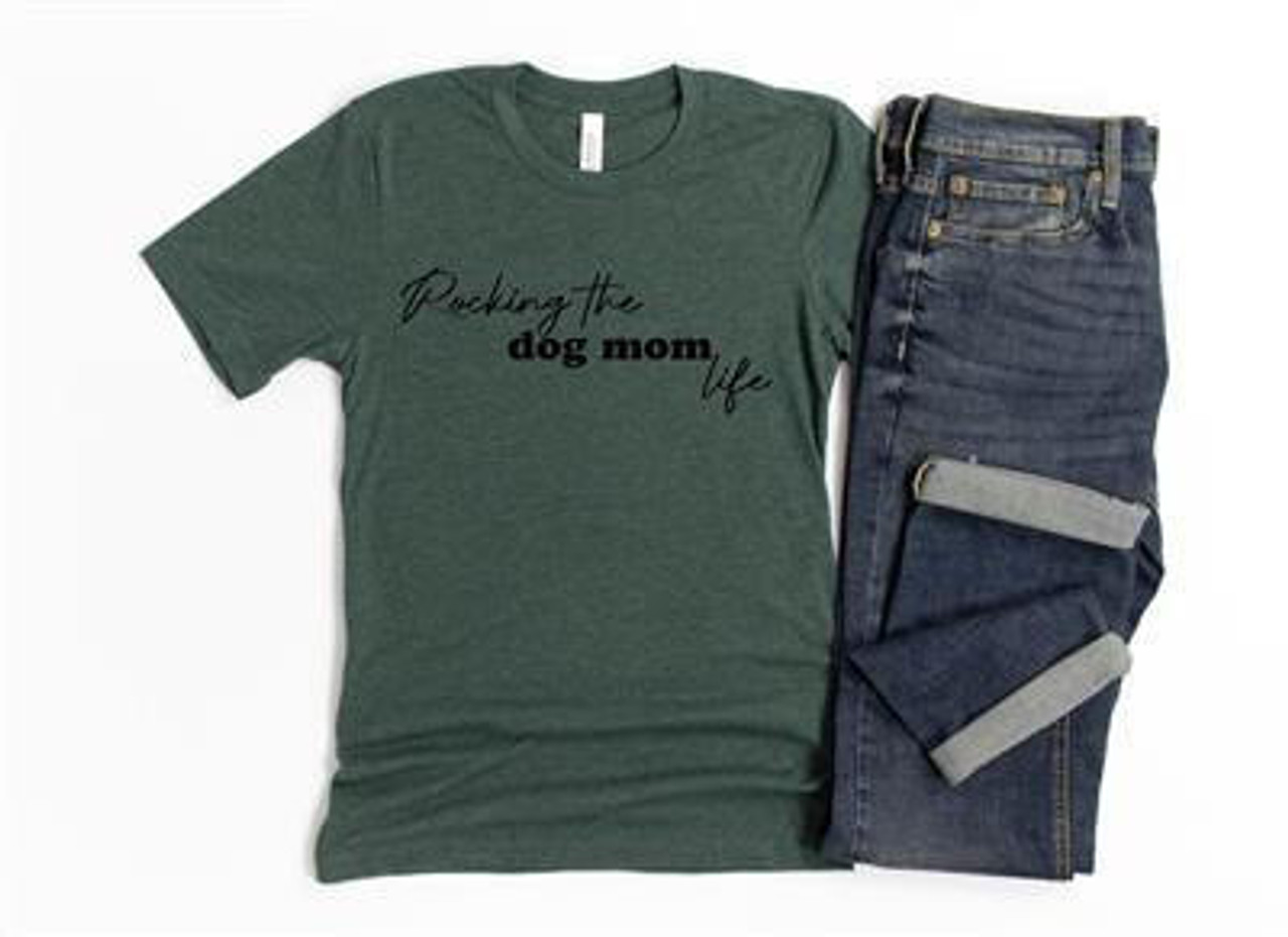 Paisley Paws ROCKING THE DOG MOM LIFE Tee Shirt  