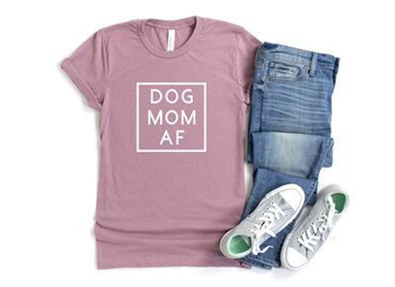 Paisley Paws DOG MOM AF Tee Shirt  
