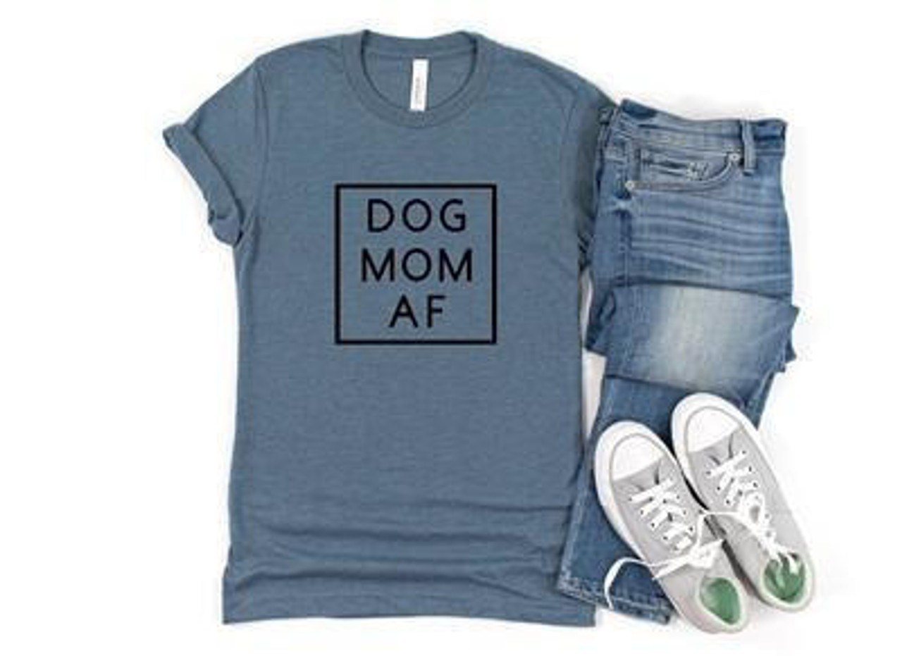 Paisley Paws DOG MOM AF Tee Shirt  