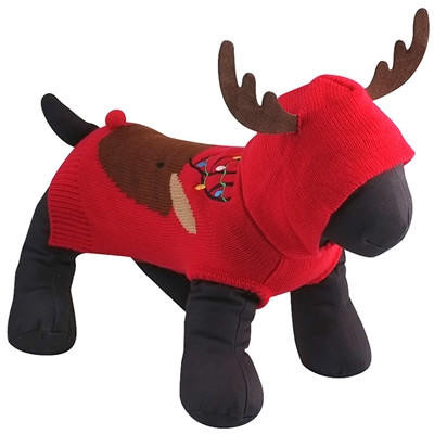 The Worthy Dog Rudy Reindeer Sweater 