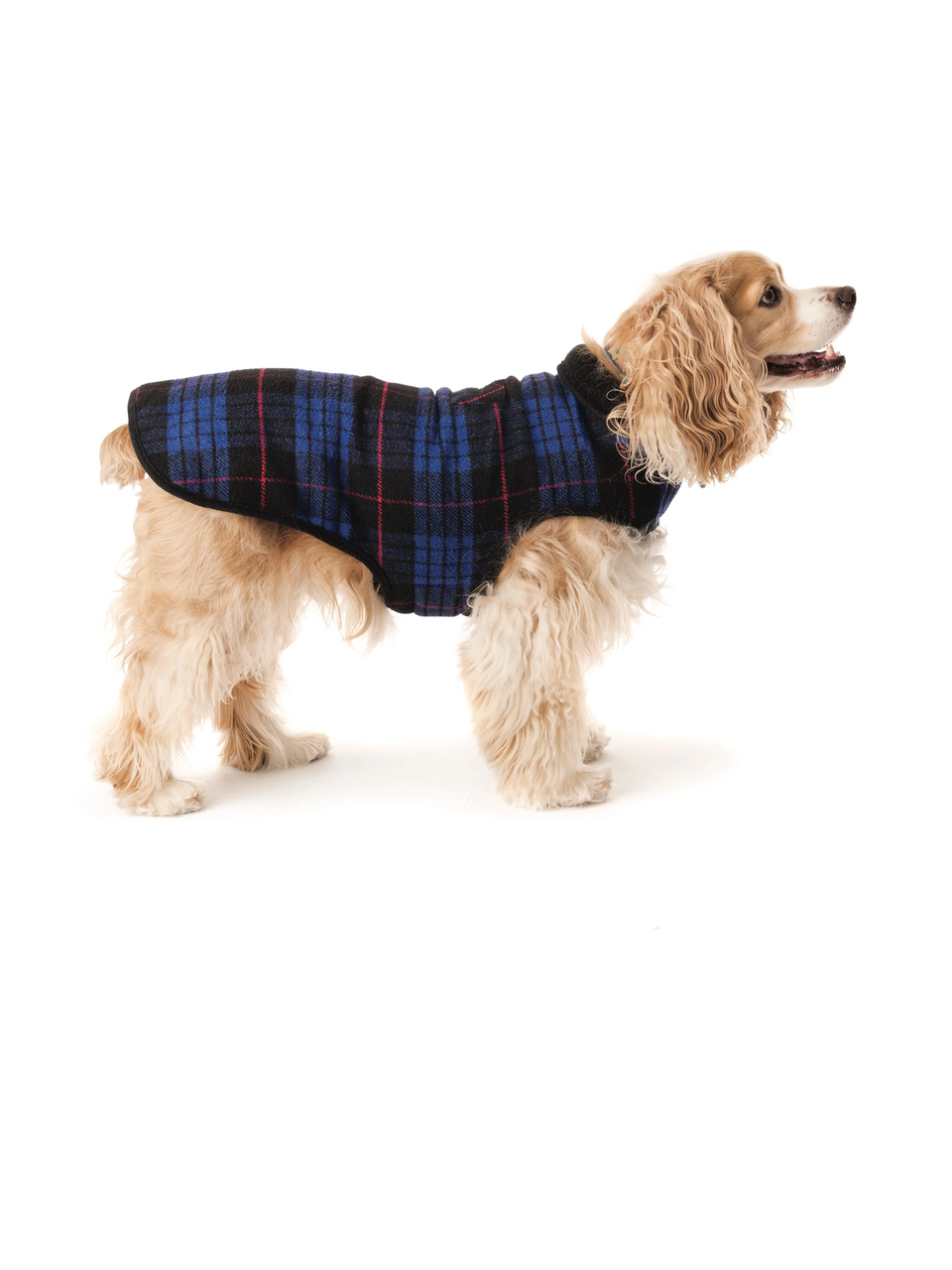 Up Country Blue Plaid Fleece Lined Coat