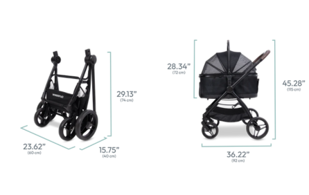 WonderFold Buddy 2-in-1 Convertible Pet Stroller