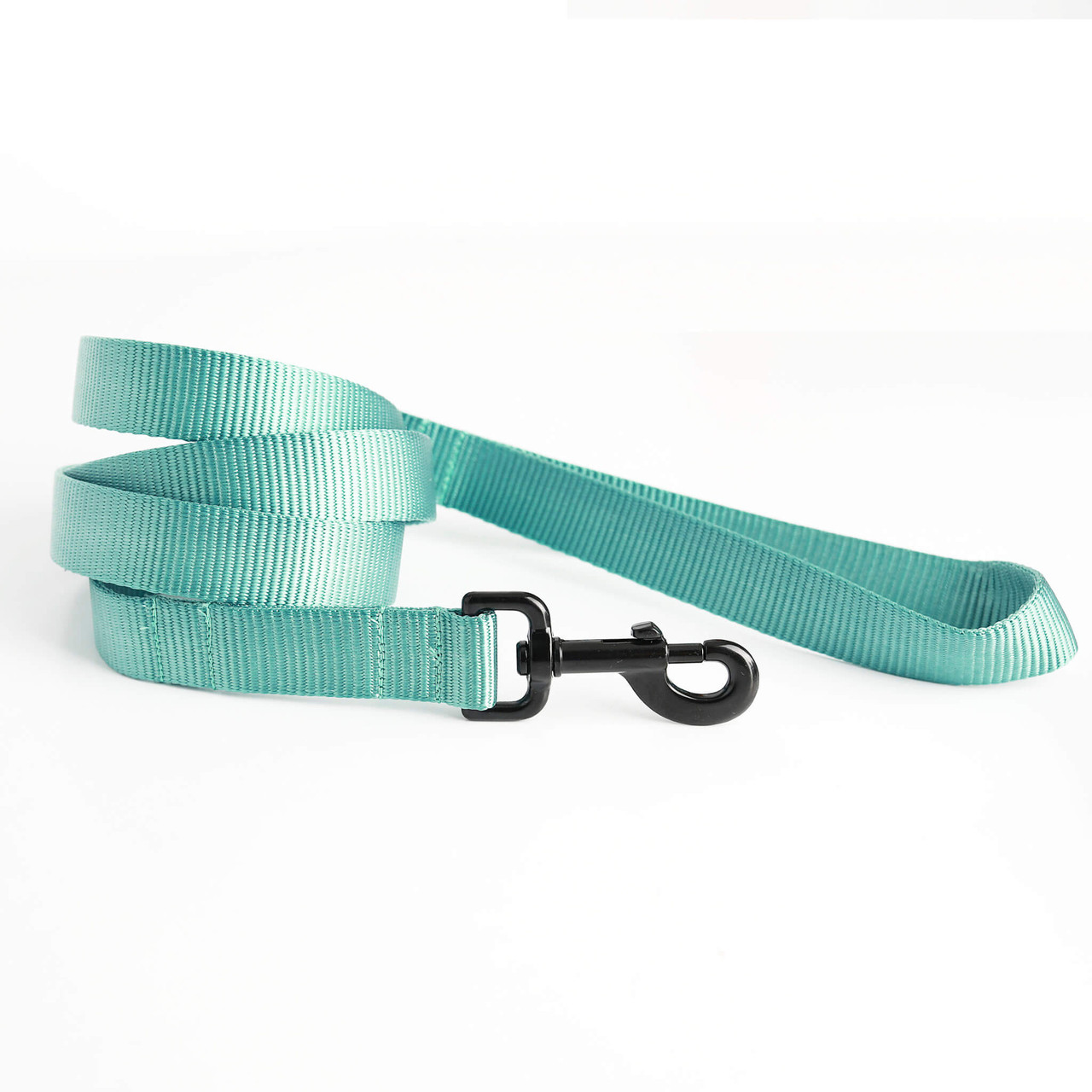 Solid Webbing Leash-Mimi Green-option for personalized embroidery