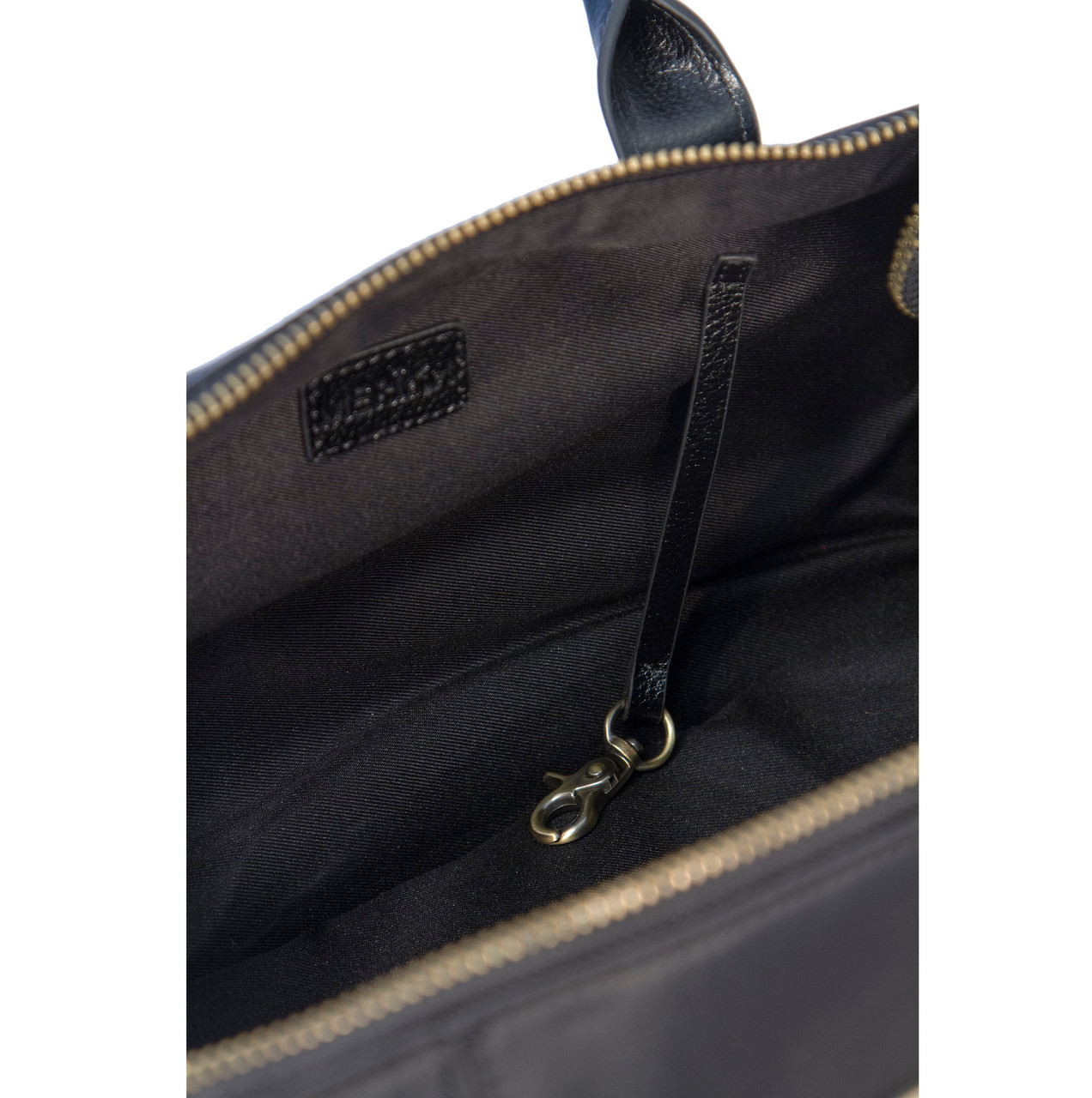 MERÏKH Small Nylon/Vegan Leather Black Pet Carrier