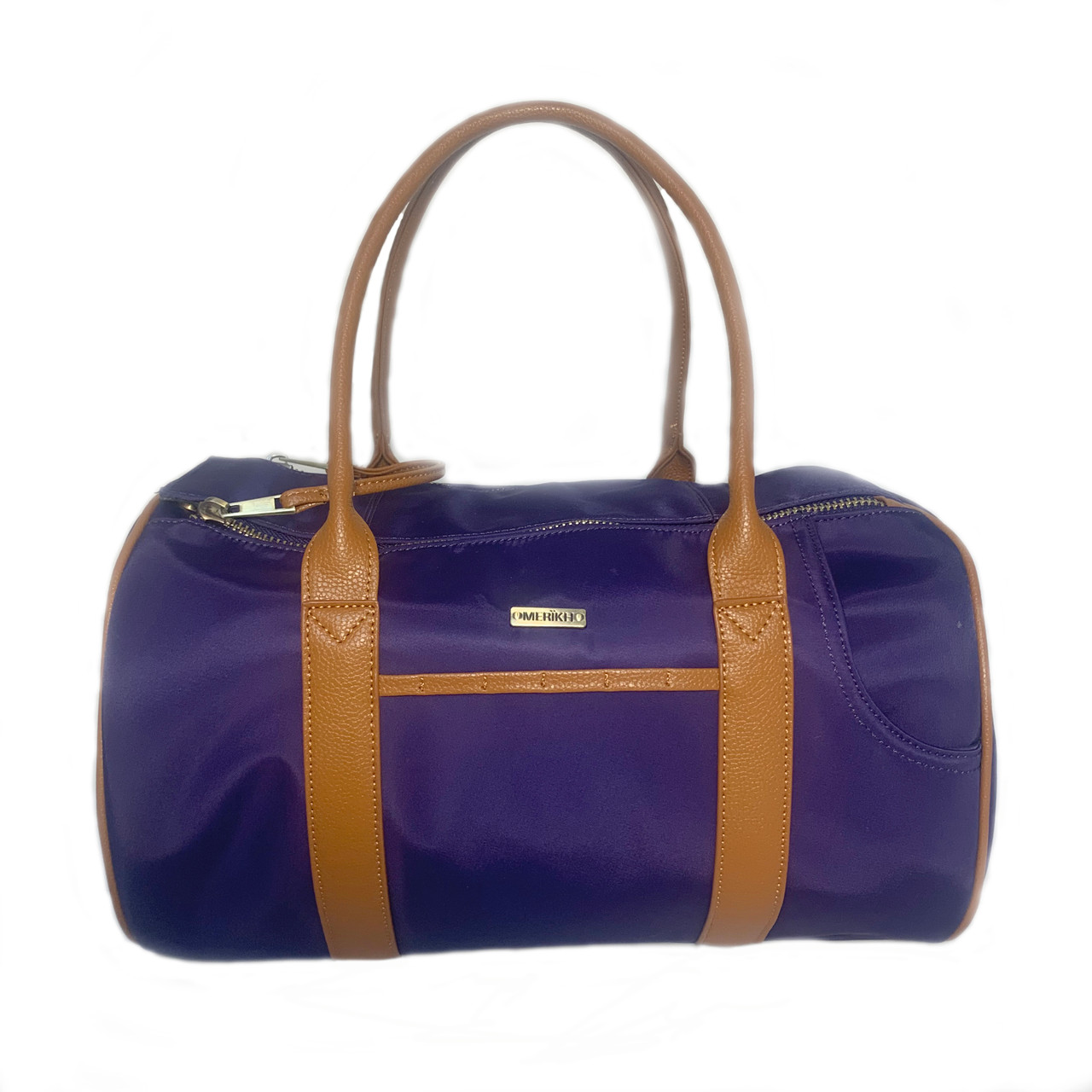 MERÏKH Medium Nylon/Vegan Leather Blue Pet Carrier