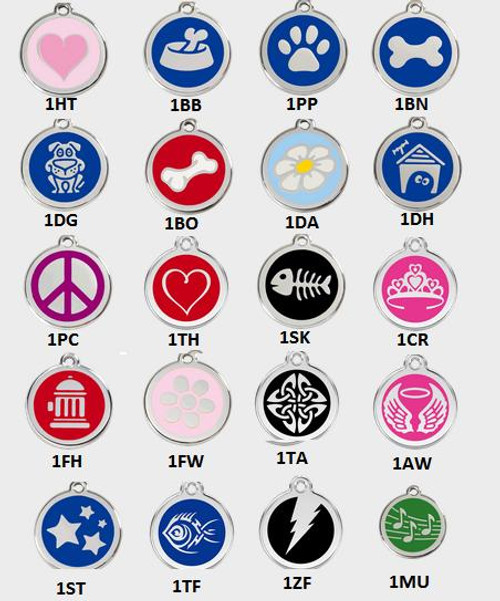 Red Dingo Dog ID Tag With Enamel    Red Dingo Dog ID Tag With Enamel