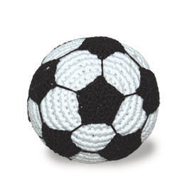 Soccer Ball Crocheted Toy 15.95 physical Plush & Stuffed Toys Dogo The New York Dog Shop DOGOsoccer Soccer Ball Crocheted Toy Dogo