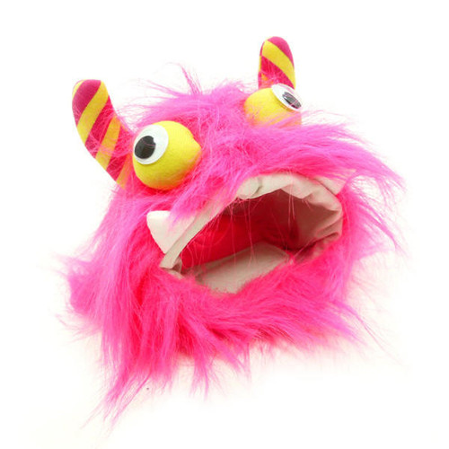 Dogo Pink Furry Monster Hat 