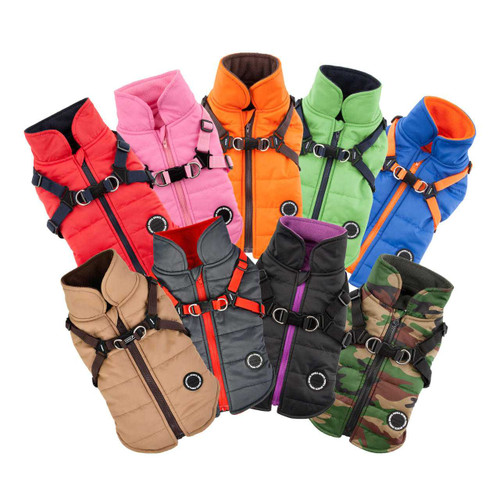 Puppia Mountaineer II Coat With Built In Harness