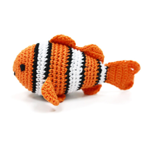 Crochet Clown Fish Toy 15.95 physical Plush & Stuffed Toys Dogo The New York Dog Shop Copy of PO1043 Crochet Clown Fish Toy Dogo