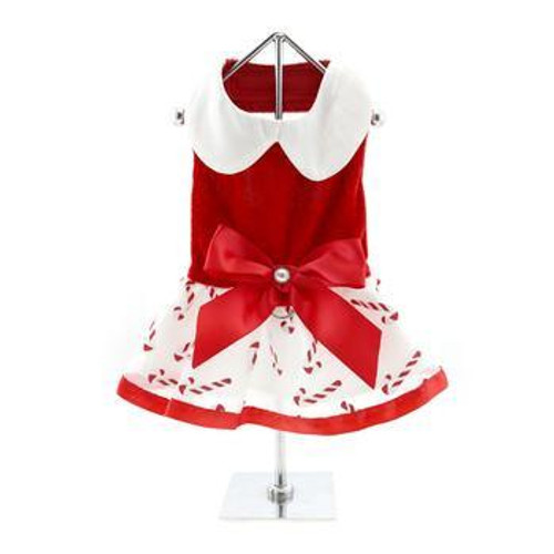 Doggie Design Holiday Candy Cane Harness Dress 