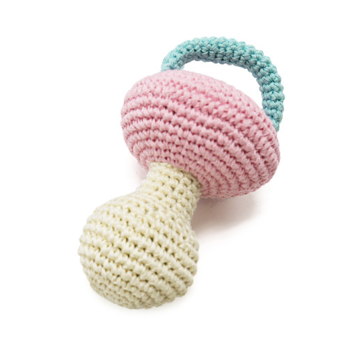Pacifier Crochet Toy 15.95 physical Plush & Stuffed Toys Dogo The New York Dog Shop 1280 Pacifier Crochet Toy Dogo