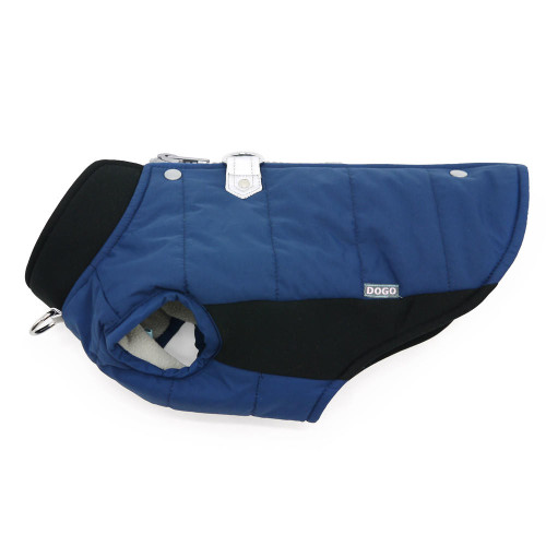 Dogo Navy Urban Runner Coat with Built In Harness 