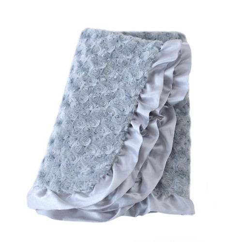 Hello Doggie Baby Ruffle Blanket 