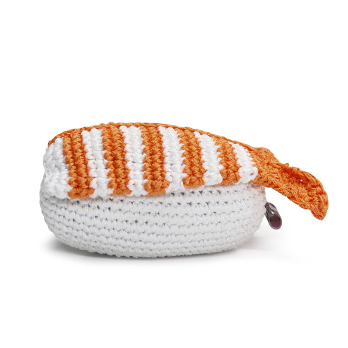 Shrimp Sushi Crochet Toy 15.95 physical Plush & Stuffed Toys Dogo The New York Dog Shop Shrimp Sushi Crochet Toy Dogo