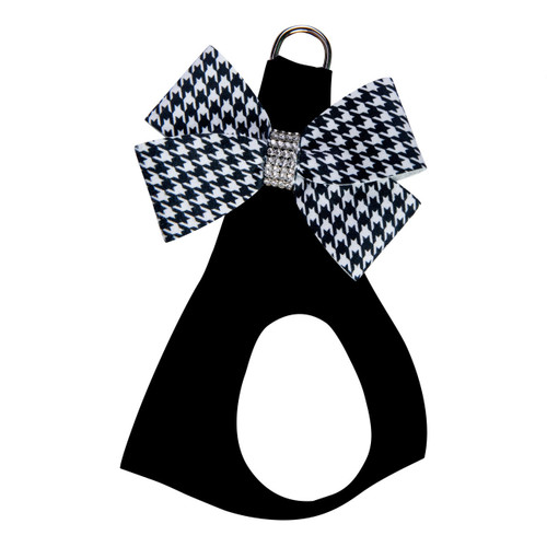  Susan Lanci Black & White Houndstooth Nouveau Bow Step In 