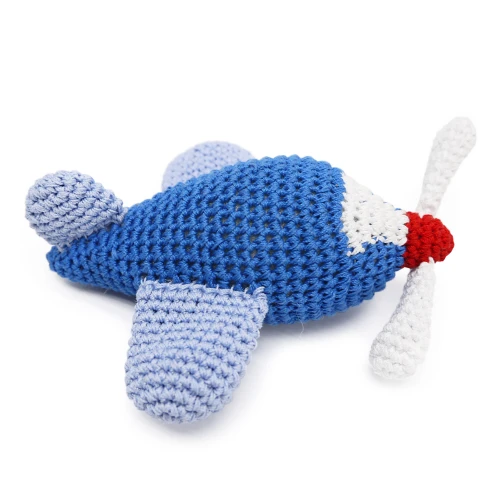 Airplane Crochet Toy 15.95 physical Plush & Stuffed Toys Dogo The New York Dog Shop Airplane Crochet Toy Dogo