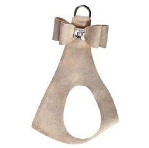 Susan Lanci Champagne Glitzerati Big Bow Step in Harness   Susan Lanci Champagne Glitzerati Big Bow Step in Harness