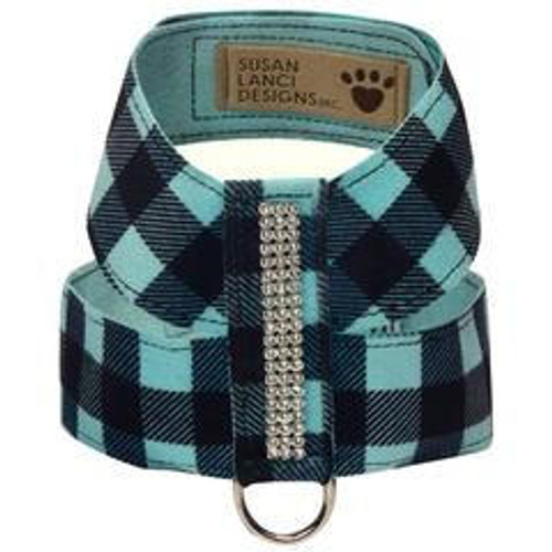 Susan Lanci 3 Row Giltmore Tiffi Gingham Tinkie Harness   Susan Lanci 3 Row Giltmore Tiffi Gingham Tinkie Harness