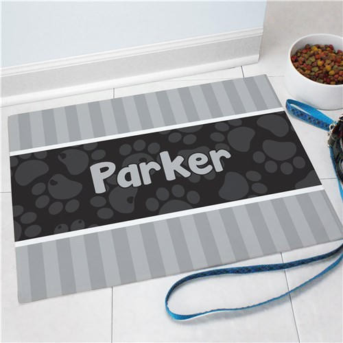 Personalized Gifts Personalized Modern Stripes Food/Door Mat 