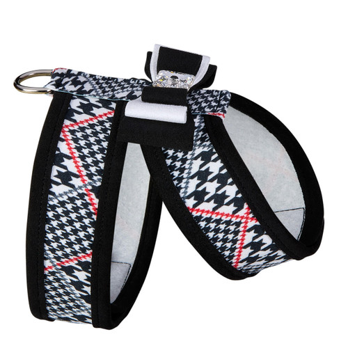  Susan Lanci Classic Glen Houndstooth Tinkie Harness with Really Big Bow and Trim-FINAL SALE 