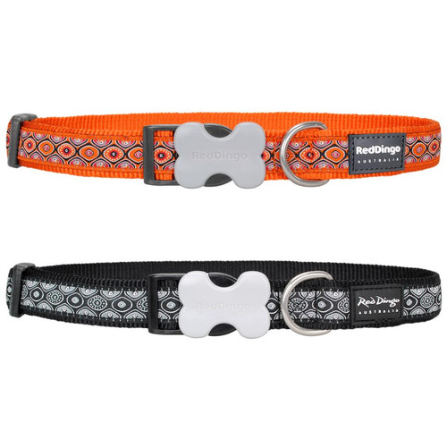 Red Dingo Snake Eyes Buckle Bone Collar  Red Dingo Snake Eyes Buckle Bone Collar