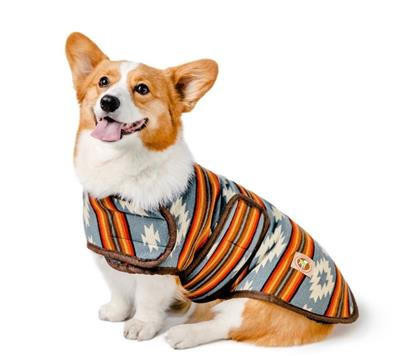 Chilly Dog Denim Sunset Wool Blanket Coat 