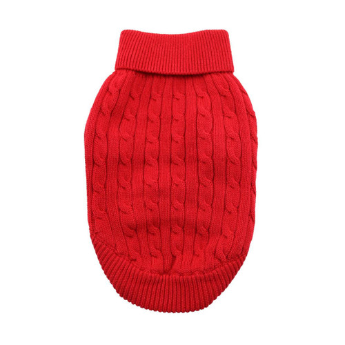 Doggie Design Cotton Cable Knit Sweater-FINAL SALE 