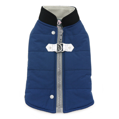 Navy Urban Runner Coat with Built In Harness-FINAL SALE