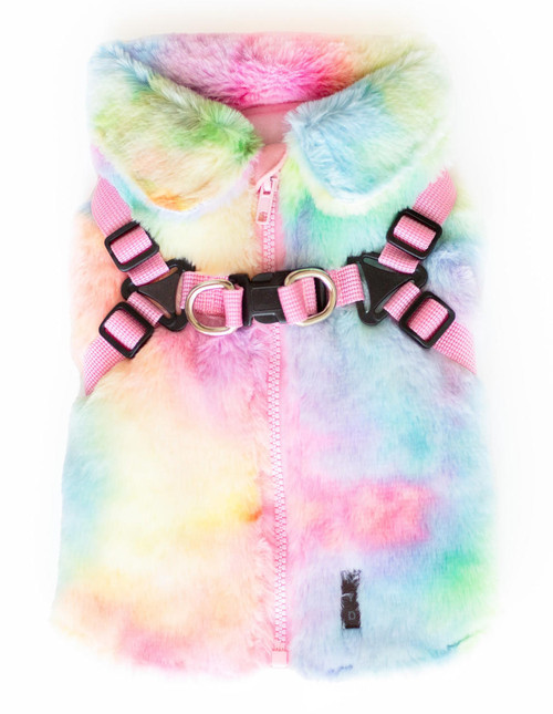 NYD Tie-Dye Plush Step In Jacket Harness