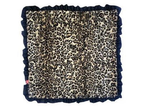 the dog squad Furbaby Ruffled 29"x29" Leopard Sand Blanket 