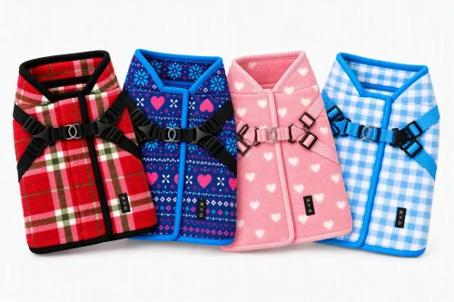 NYD Double Fleece Jacket Harness 29.95 physical NEW ITEMS NYD The New York Dog Shop NYD Double Fleece Jacket Harness NYD