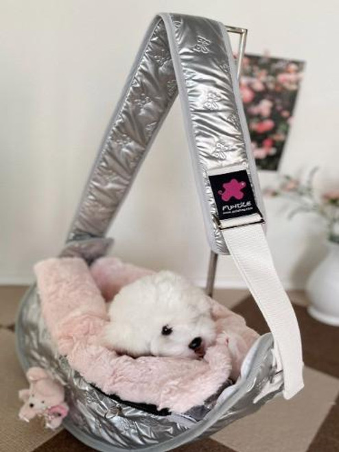 Fundle NEW  Silver Metallic Fundle Pet-Sling 