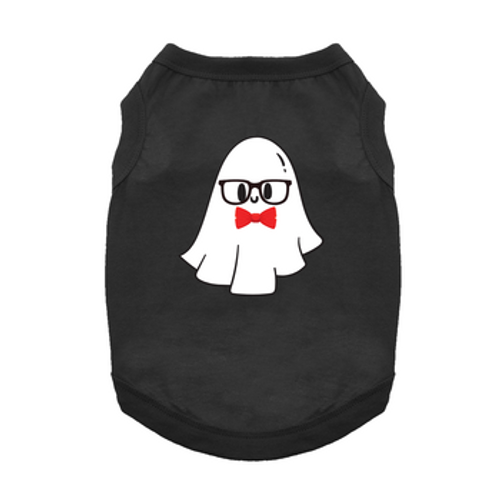 Nerdy Ghost Dog Tank - Jet Black